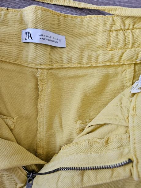 Zara zlte riflove sortky, zara,s