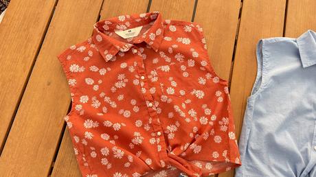 2x blúzkové topy h&m 146cm, h&m,146