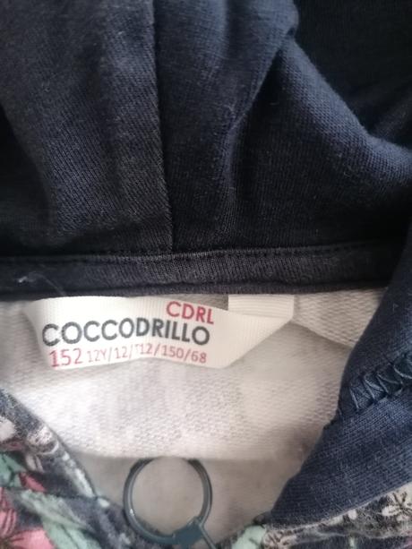 Dievčenská crop top mikina, coccodrillo,152