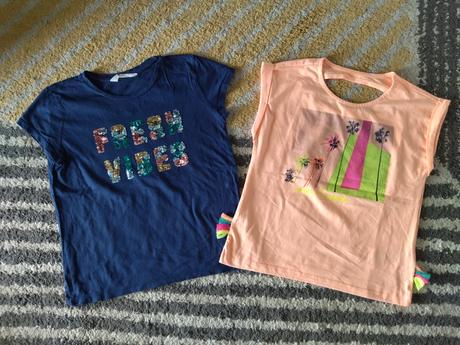 Modré tričko s aplikáciou 146/152, h&m,146