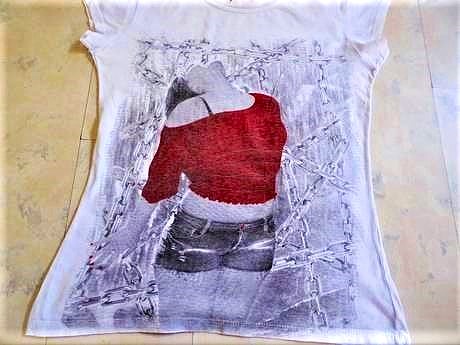 Maľované tričko, l