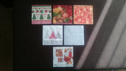 Servítky vianočné,