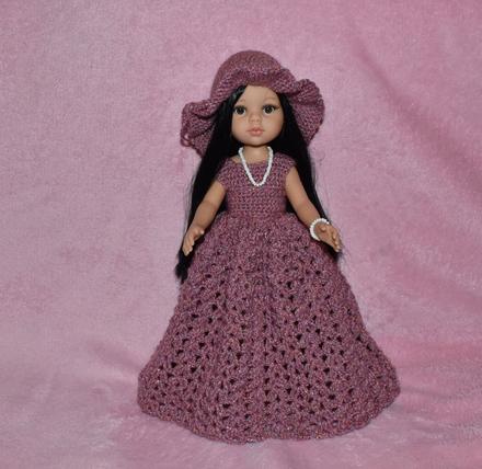 Dlhé šaty pre bábiku paola reina 32 cm, 