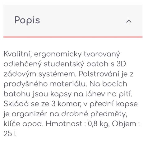 Školský batoh stil, 