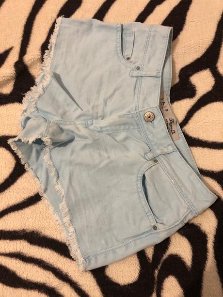 Kraťase, šortky babyblue, denim co,34