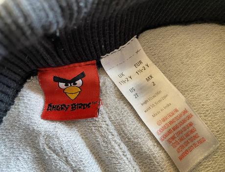 Teplákové kraťasky angry birds v. 86/92, 86