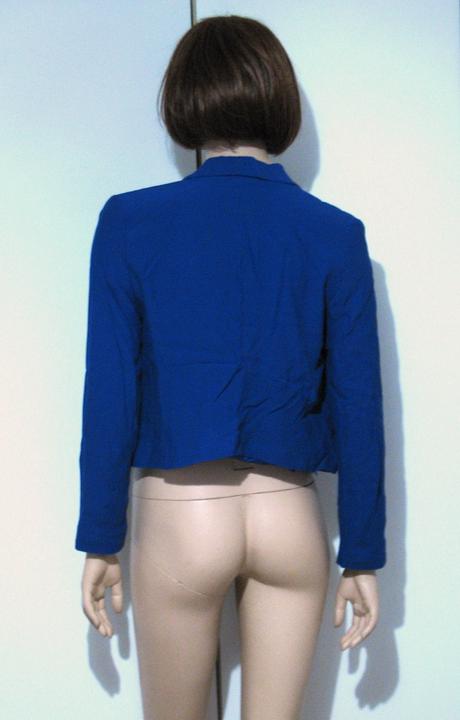 Kráľovsky modré letné sako, mango,m