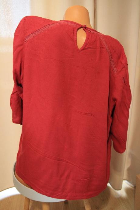 Viskózová bordová blúzka, xxl, xxl