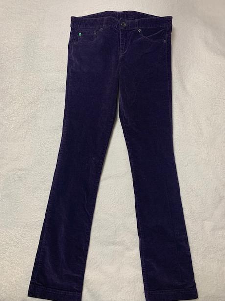 Tmavofialové menčestráky zn. benetton, benetton,38