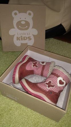 Kožené čižmy teplé, lasocki,22