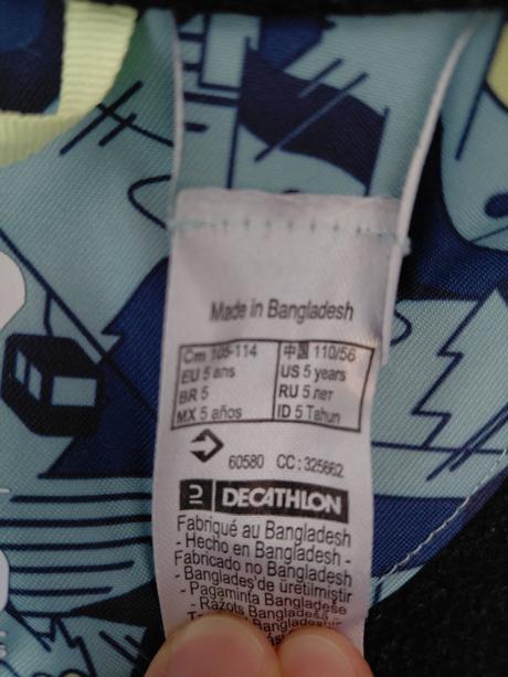 Lyžiarska bunda veľ.5 rokov, decathlon,110