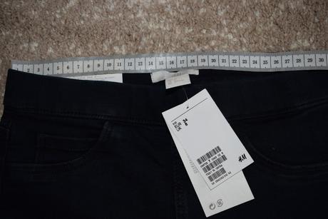 Nové elastické rifle skinny, h&m,34