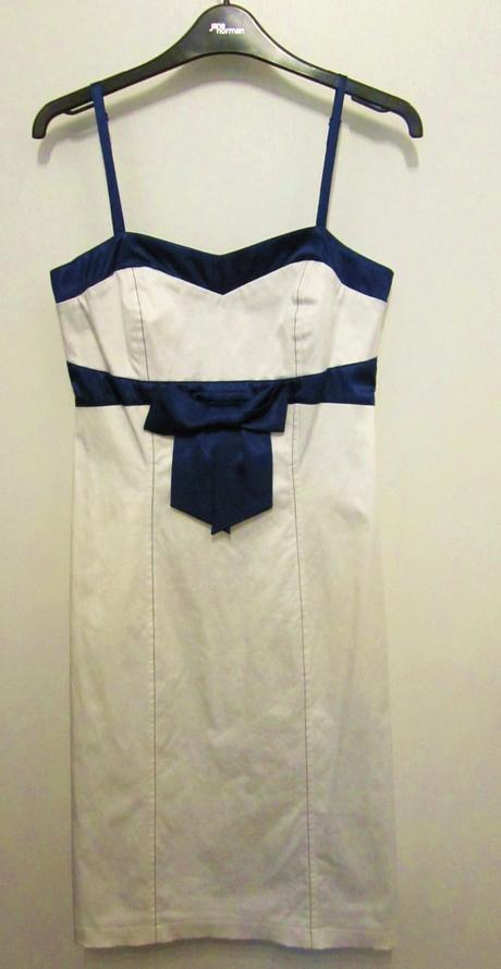 Kremovo-modre saty, chantall,38