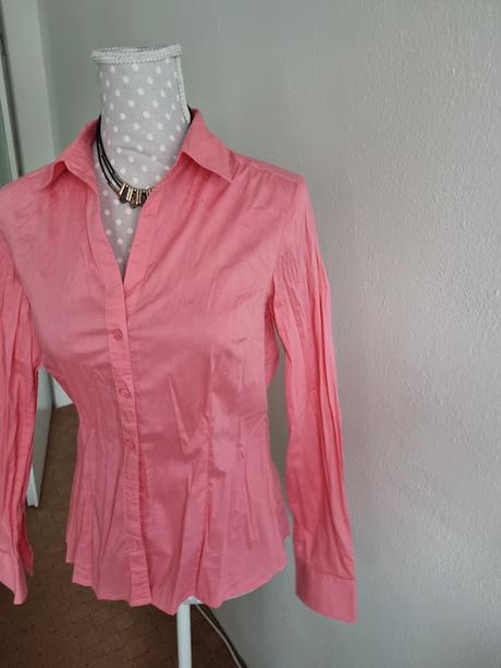 Lososová elastická blúzka h&m veľ. 40, h&m,40