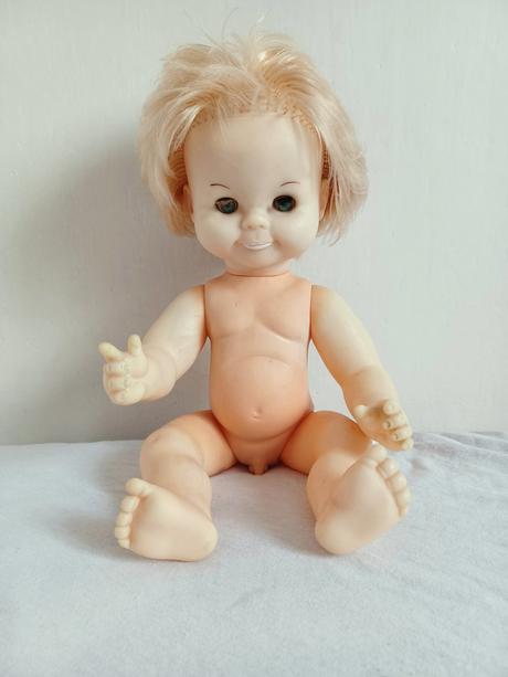 Retro bábika - chlapček 37cm,