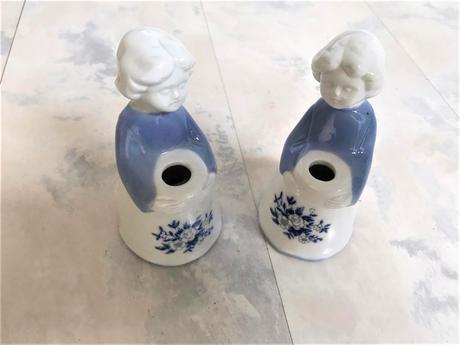 Porcelánové svietniky 2 ks,