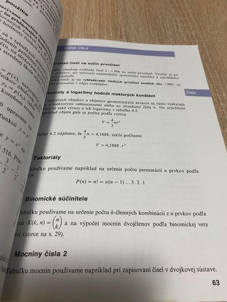 Matematické fyzikálne a chemické tabuľky bohdan kl,