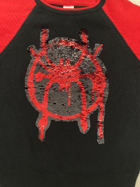 Spiderman glitrový svetrík veľ. 116, c&a,116