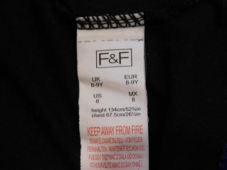 Modré tričká, f&f,134