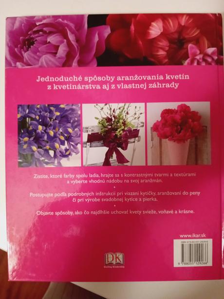 Kniha moderné aranžovanie kvetín, 