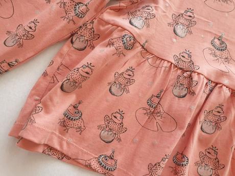 Tričko z organickej bavlny so žabkami, lindex,128