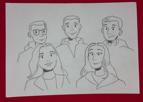 Kreslenie portrétov v štýle cartoon,