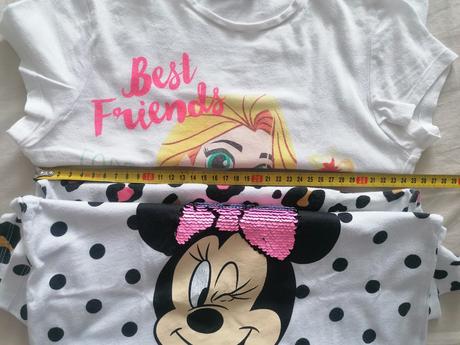 3x tričká pre dievča veľ 128, disney,128