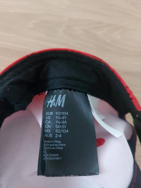 Šiltovka spiderman, h&m,92