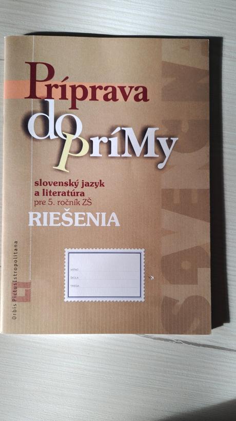 Knihy na prípravu slovenčina na 8.ročné gymnázium,