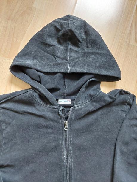 Mramorovo čierna mikina - nezateplená, coccodrillo,158