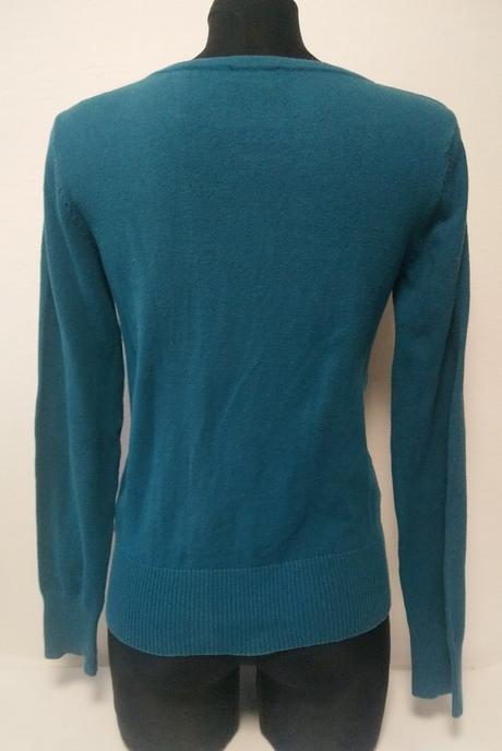 Dámsky modrý tenký sveter, flash lights, s