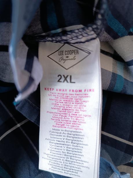 Košela s dlhým rukávom, lee cooper,xxl