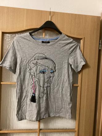 Tričko s korálkami a strapcami, mohito,s