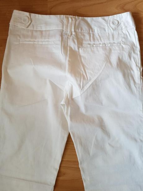 Biele ľahké letné nohavice veľkosť 36, 36
