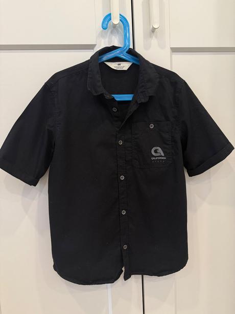 Čierna košeľa, h&m,140