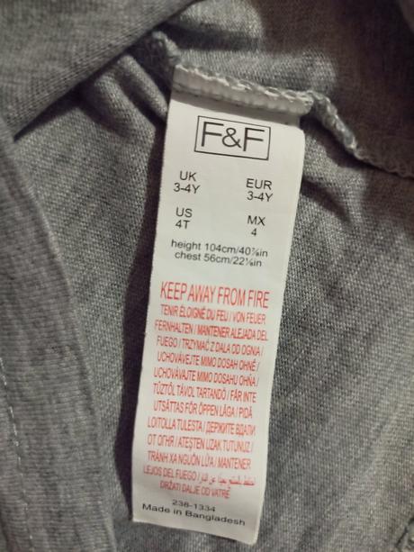 2 x tričko, f&f,104