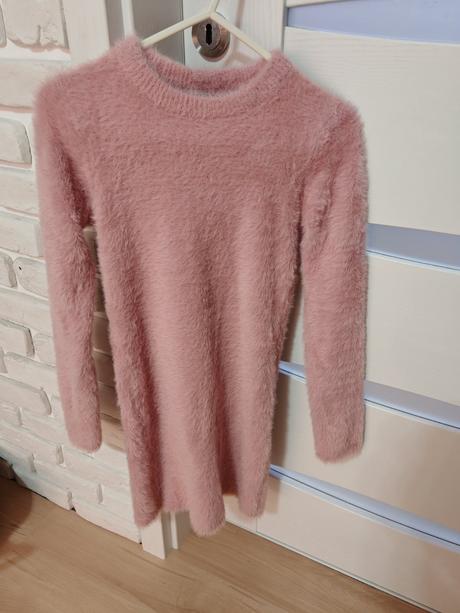 Teplucky dlhý pulóver/šaty 140/146, 140