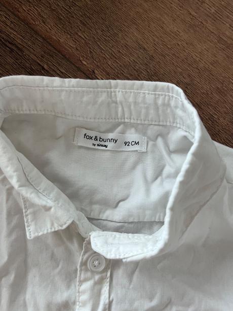 Biela košeľa, fox & bunny,92