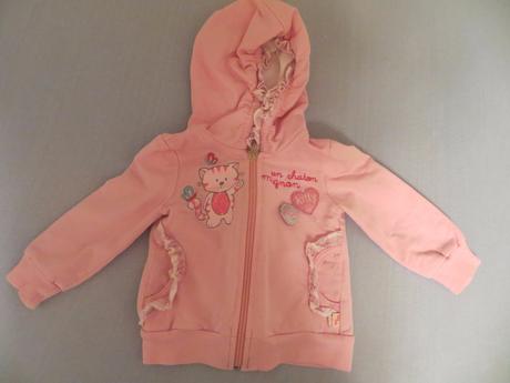 Ružová tepláková bundička, 74