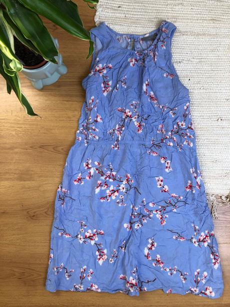 Modré letné šaty xs-l, 38