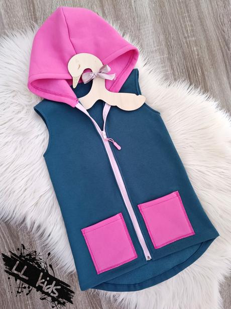 Tepláková vesta- hrubá, 86 - 128