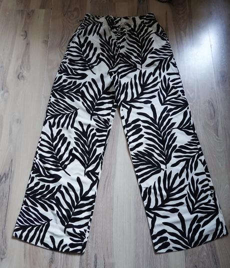 Ľanové nohavice h&m, h&m,s