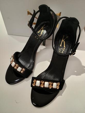 Dámske kožené sandále 17010317 b, 39