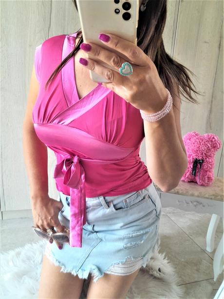 Tričko so saténovou stuhou-m, m