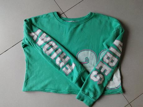 Dievčenská crop top mikina h&m, h&m,170