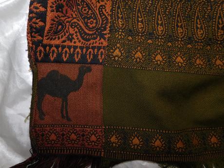 Camel krásny veľký šál/prehož, 4xl