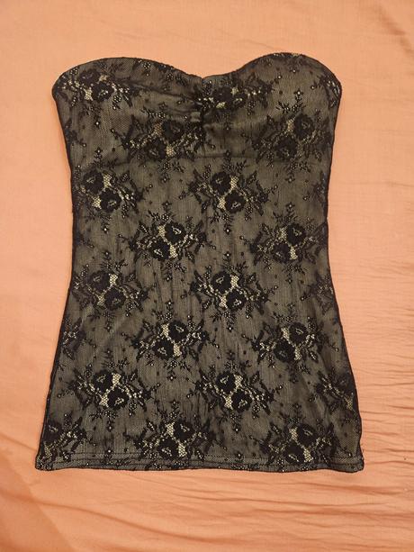 Dámsky čipkovaný top, amisu,xs