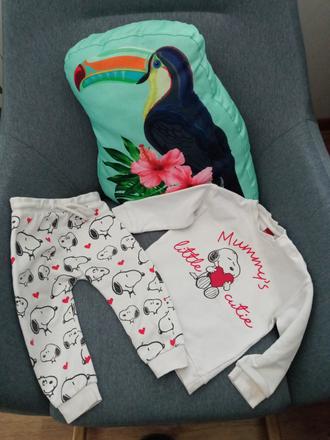 Snoopy súprava tepláky mikina, tesco,80