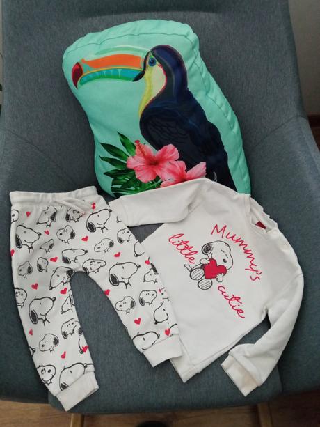 Snoopy súprava tepláky mikina, tesco,80