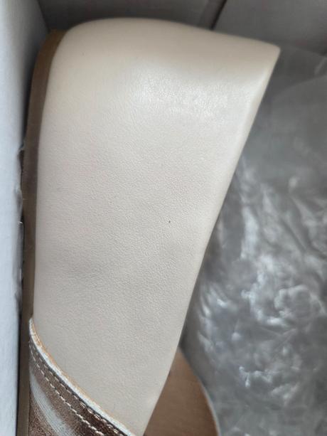 Ružové metalické balerínky koža, 37